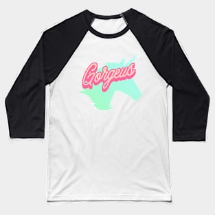 Gorgeous Barbie Unicorn Baseball T-Shirt